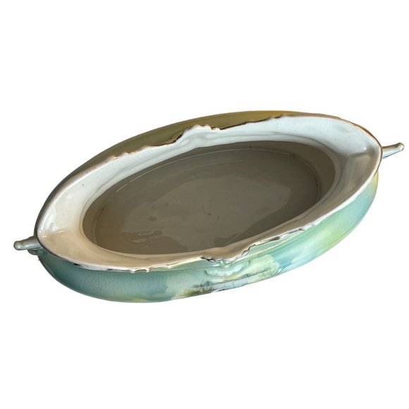 💕 SOLD 💕 ROYAL BRUXONIA Double-Handled Early 1900s ANTIQUE Swan Vase Austria - Picture 7 of 14